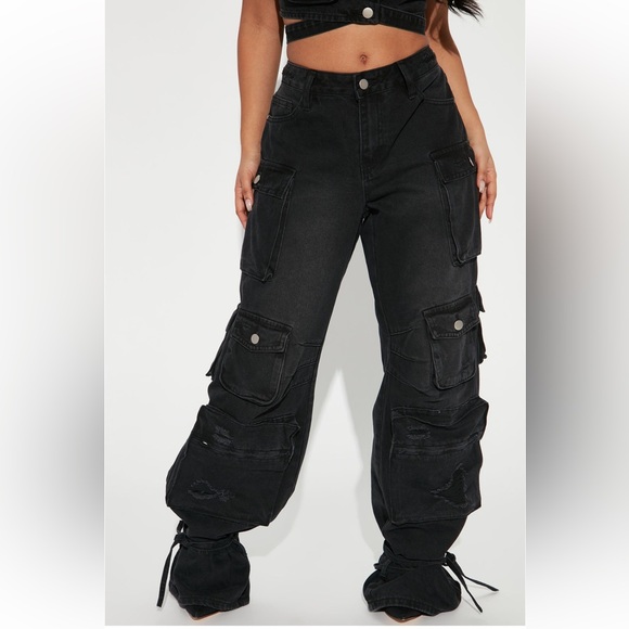 Cargo Jeans (+ Ankle Tie ) - Picture 4 of 8